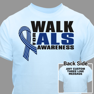 Personalized Walk For ALS Awareness T-Shirt