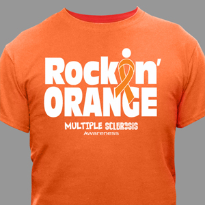 MS Awareness T-Shirt - Rockin' Orange