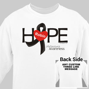 Melanoma Hope Awareness Long Sleeve Shirt