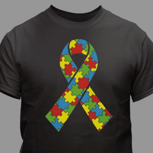 Puzzle Piece Ribbon T-Shirt