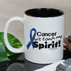 Blue Hope Ribbon Awareness Ceramic Mug