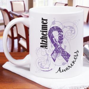 Alzheimer's Awareness Ribbon Mug