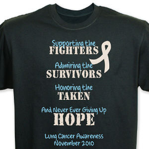 Fighting the Cause Lung Cancer Awareness T-Shirt