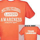 Personalized Multiple Sclerosis Awareness Athletic Dept. T-Shirt