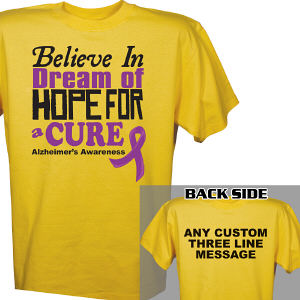 Believe In A Cure Alzheimer's Awareness T-Shirt