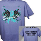 Ovarian Cancer Survivor Butterfly T-Shirt