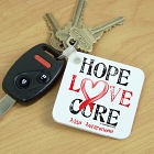 Hope Love Cure AIDS Awareness Key Chain