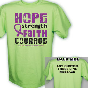 Crohn's Disease Hope Awareness T-Shirt