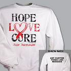 Hope Love Cure AIDS Awareness Sweatshirt