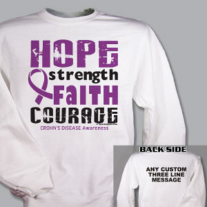Crohn's Disease Hope Awareness Sweatshirt