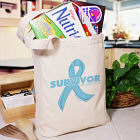Prostate Cancer Survivor Ribbon Tote Bag
