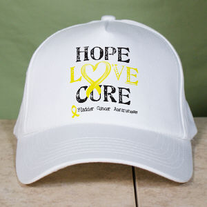 Hope Love Cure Bladder Cancer Hat