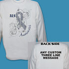 Personalized ALS Awareness Ribbon Long Sleeve Shirt