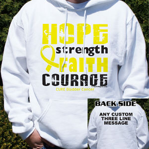 Cure Bladder Cancer Awareness Hooded Sweatshirt