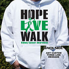 Hope Live Walk Kidney Cancer Awareness Hooded Sweatshirt