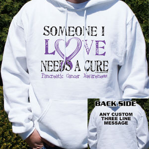 Needs A Cure Pancreatic Cancer Awareness Hooded Sweatshirt