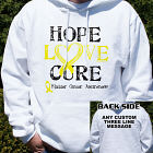 Hope Love Cure Bladder Cancer Hooded Sweatshirt