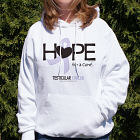 Testicular Cancer Hope for A Cure Hooded Sweatshirt