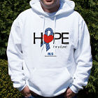 Hope For A Cure ALS Awareness Hooded Sweatshirt