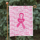 Personalized Breast Cancer Awareness Garden Flag