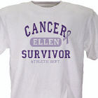Cancer Survivor Athletic Dept. - Cancer Awareness Personalized T-shirt