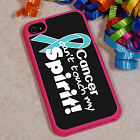 Teal Hope Ribbon iPhone 4 Case
