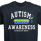 Personalized Autism Awareness Athletic Dept. T-Shirt