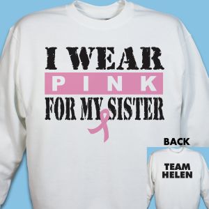 I Wear Pink Breast Cancer Sweatshirt