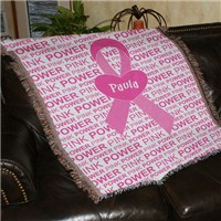 Dallas Cowboys NFL Breast Cancer Awareness Pink Ribbon Tapestry Throw  Blanket