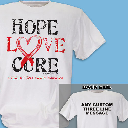 CHD Hope Awareness T-Shirt | MyWalkGear.com