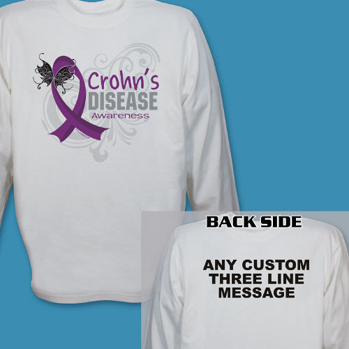 Crohn's Disease Awareness Long Sleeve Shirt | MyWalkGear.com