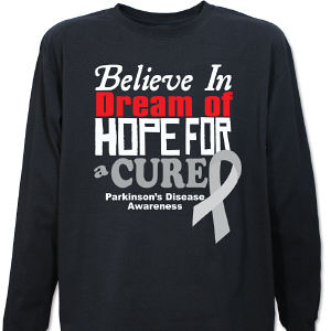 Cure Parkinson's Disease Awareness Long Sleeve Shirt | MyWalkGear.com