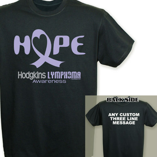 Hope Hodgkins Lymphoma Cancer Awareness T-Shirt | MyWalkGear.com