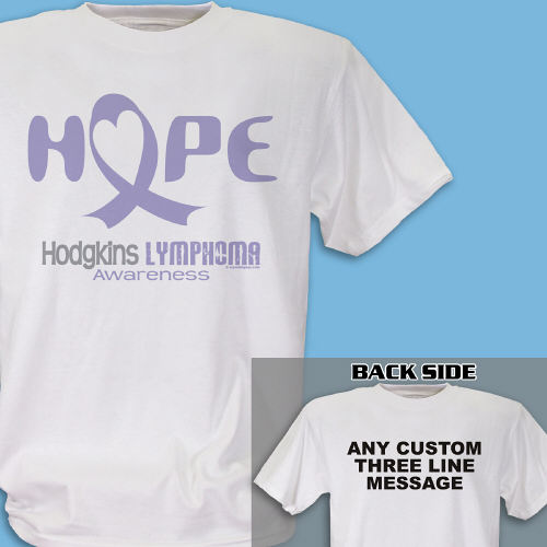 Hope Hodgkins Lymphoma Cancer Awareness T-Shirt | MyWalkGear.com