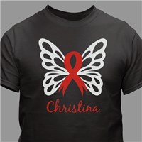 Butterfly Awareness Ribbon T-Shirt | Breast Cancer Awareness Shirts