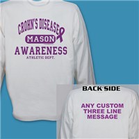 Crohns Disease Awareness Athletic Dept. Long Sleeve Shirt 9075302X