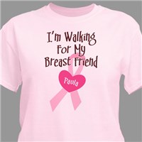 Personalized Breast Cancer Awareness Walk Tee Shirt