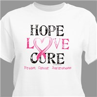 Hope Love Cure Awareness Personalized T-shirt 34107X
