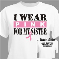 I Wear Pink Breast Cancer T-Shirt 37090X