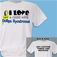 Personalized I Love A Child With Down Syndrome T-Shirt 34176X